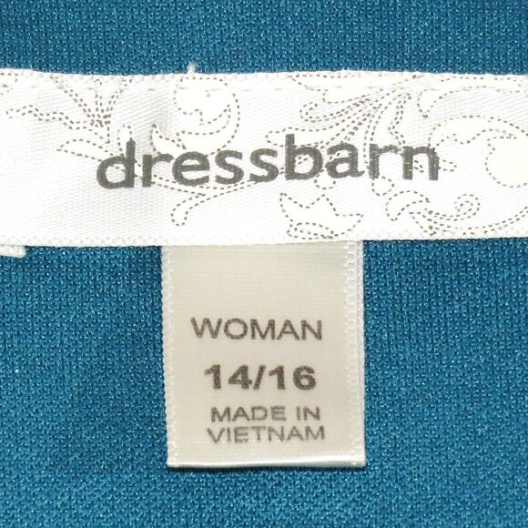 Dress Barn Women's Sleeveless Pullover Blouse Strech Bottom Size 14-16 (C644) - Picture 6 of 6